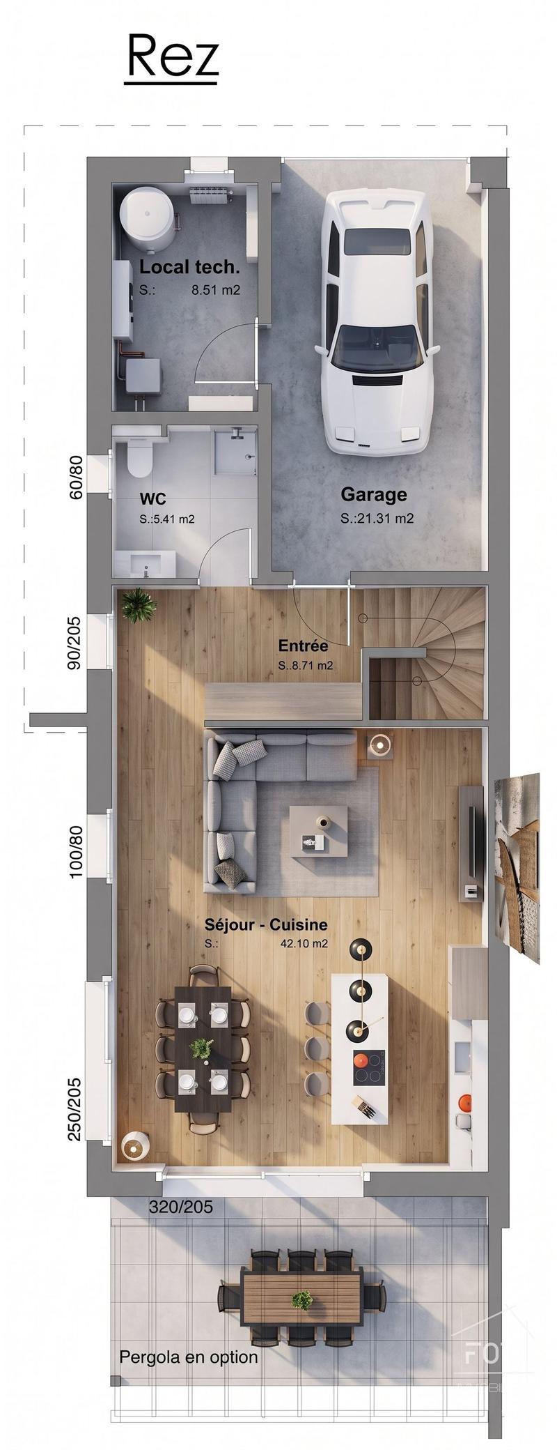 Plan du rez-de-chaussée