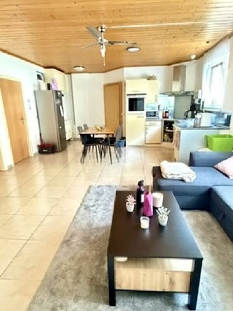 À louer : Appartement 3 pièces rénové à Fully (1)