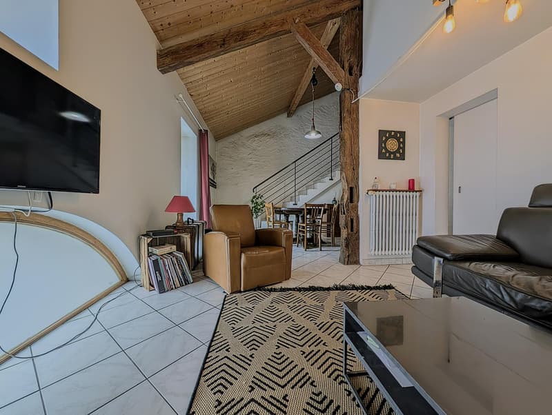 A VENDRE - MAISON DE VILLAGE SANS EXTERIEUR - CESSY (5)