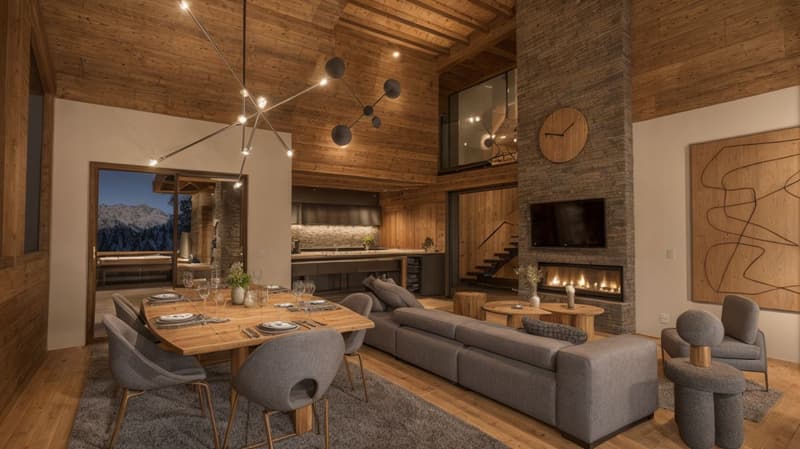 Chalet de haut standing au pied du Mont-Blanc. (2)