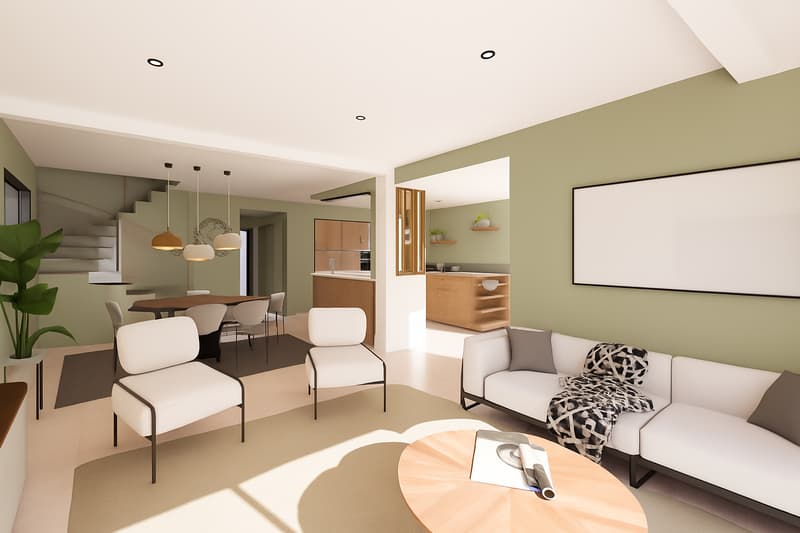 Prévessin-Moëns, villa T5 de 136m2 utile, toiture plate (5)