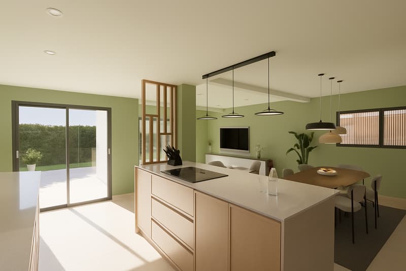 Prévessin-Moëns, villa T5 de 136m2 utile, toiture plate (2)