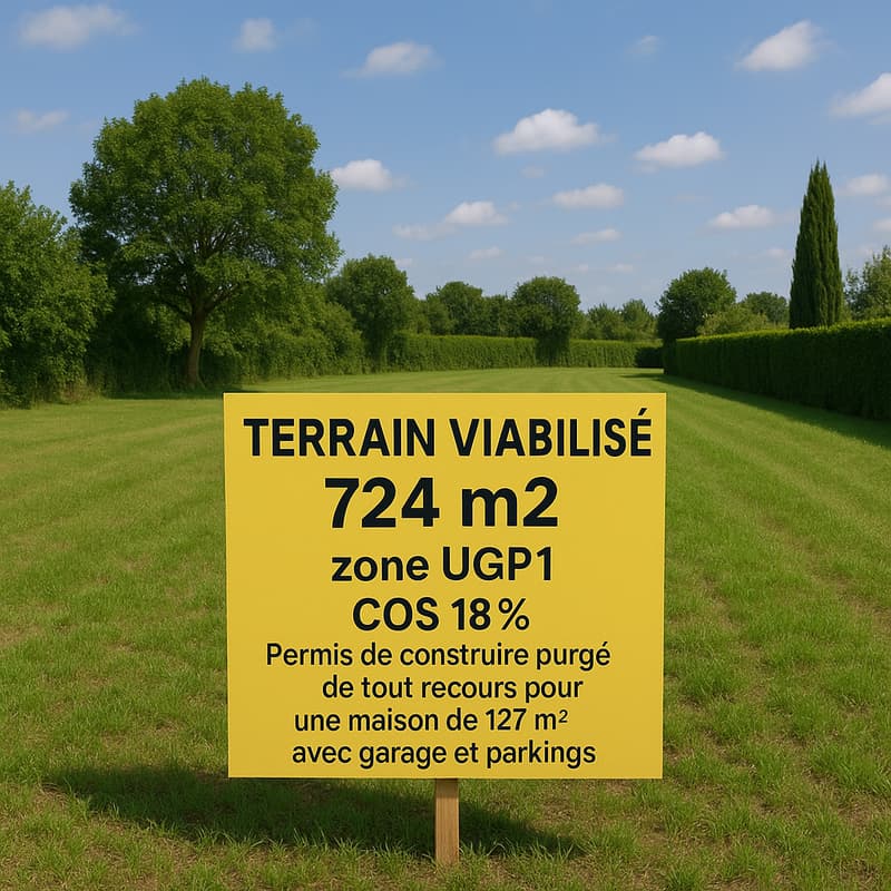 Terrain viabilisé 724m2 sur ä Peron (Logras) (1)