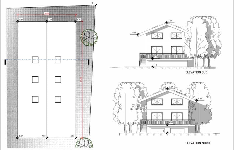 Terrain constructible avec permis accordé (6)