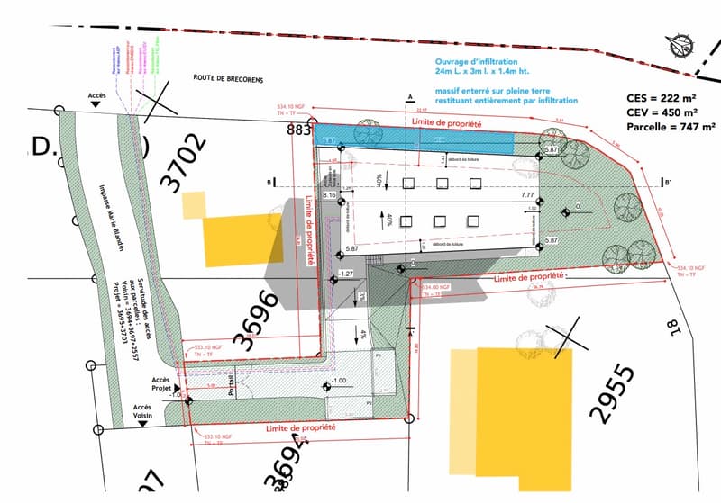 Terrain constructible avec permis accordé (4)