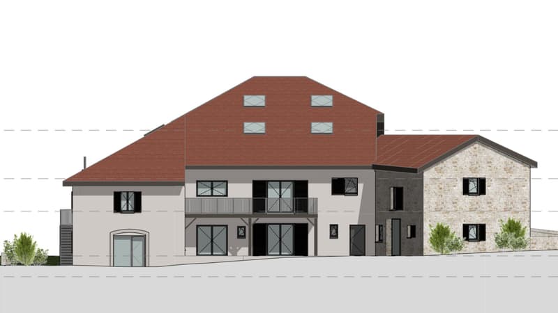 FERME REHABILITEE PROJET D'INVESTISSEMENT À FORT POTENTIEL PERMIS PURGÉ 7 LOGEMENTS (9)