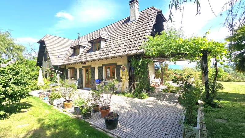 Propriété avec 2 maisons + sous-sol - Hauteur GRILLY Vue Mont-Blanc (2)