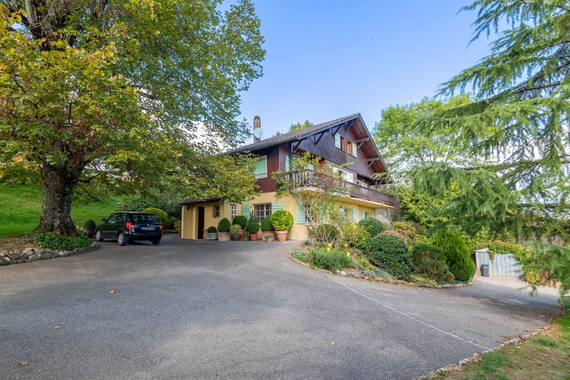 Chalet avec vue exceptionnelle Lac Léman & Mont Blanc 2 logements 227 m² (1)