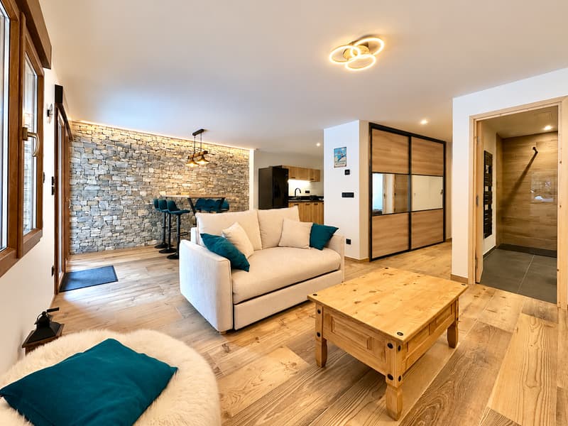 Appartement de 70 m2 entièrement refait à neuf aux Gets. (10)