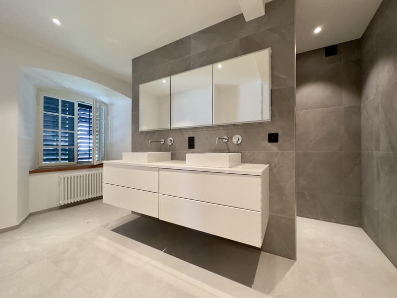 modernes Bad mit Dusche