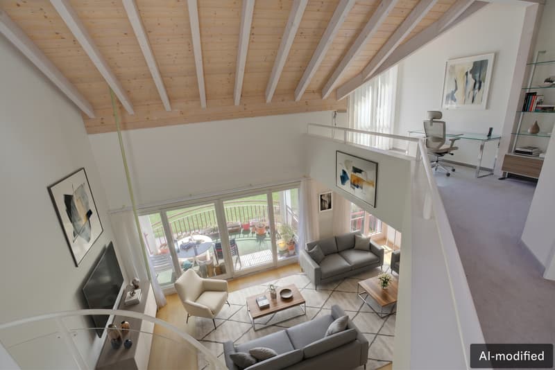5.5-Zi. Attika-Maisonettewohnung mit Galerie, Südbalkon & Bergpanorama (5)