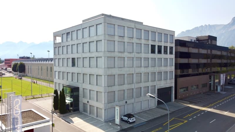 Aussenansicht des Bürogebäudes