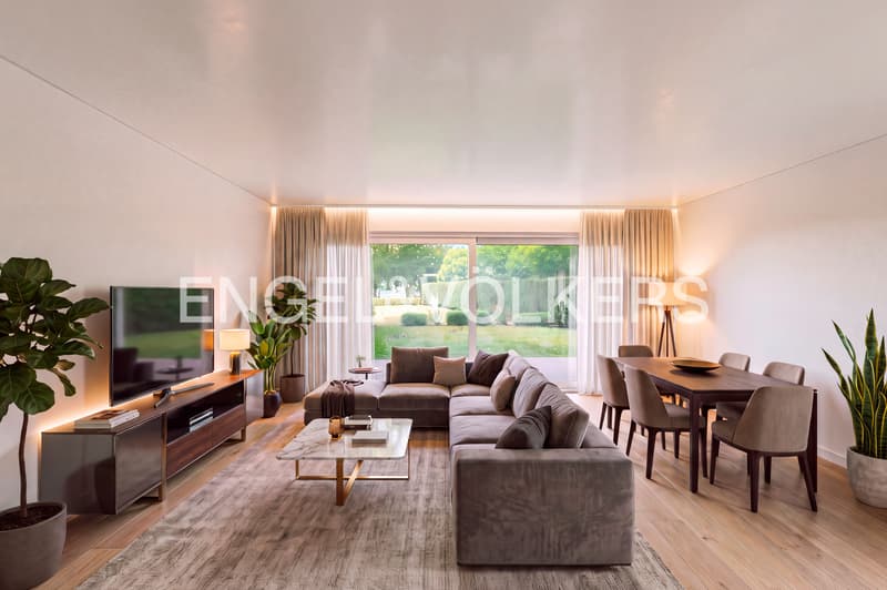 Prestigiosa residenza fronte lago | appartamento con giardino (5)