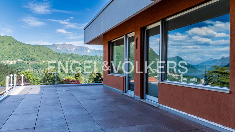 Oasi di pace con terrazzo e vista lago a Montagnola (12)