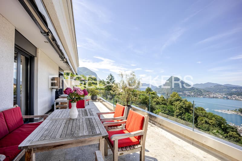 Penthouse mit atemberaubender Aussicht in Lugano-Albonago (7)