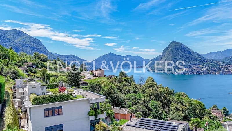 Penthouse mit atemberaubender Aussicht in Lugano-Albonago (3)