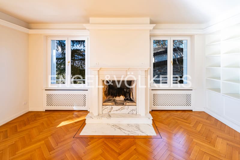 Villa d'epoca di prestigio con vista lago (5)