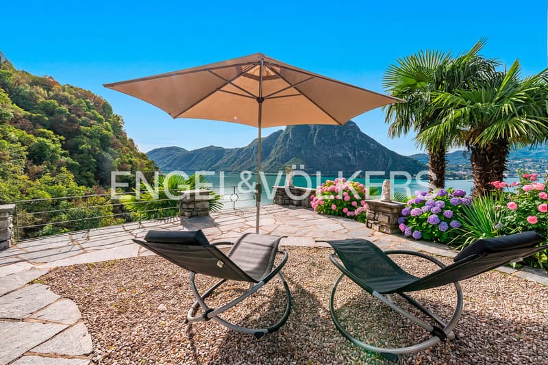 Casa panoramica con vista lago e barca a Caprino (2)