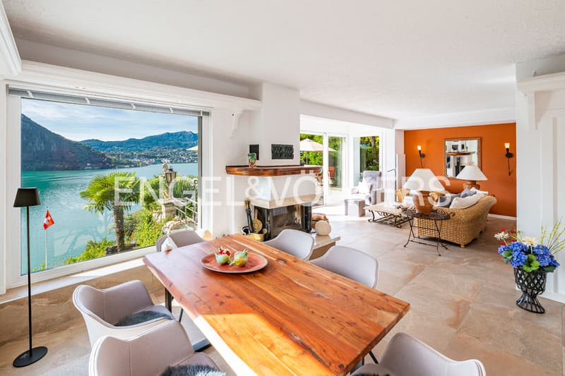 Casa panoramica con vista lago e barca a Caprino (3)