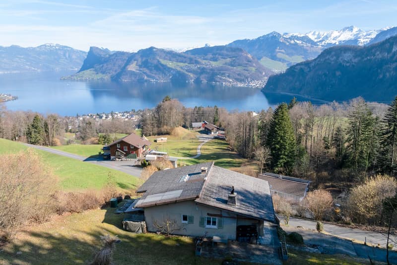 Einmaliges Grundstück mit unverbaubarer See- & Bergsicht (5)