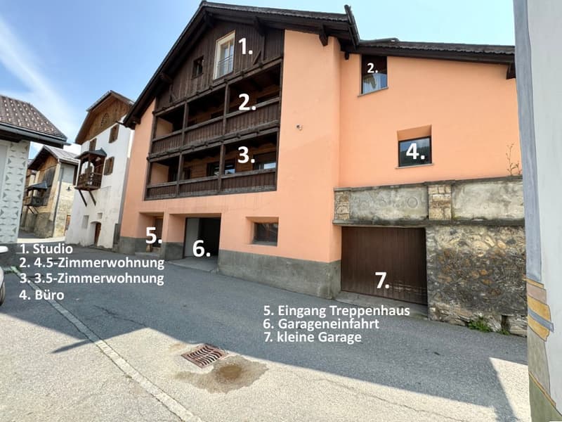 Casa engadinese da sogno nel cuore di Sent con 3 appartamenti vacanza (7)