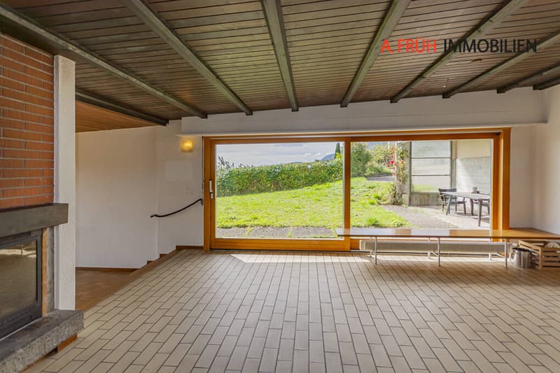 Sicht zum Sitzplatz