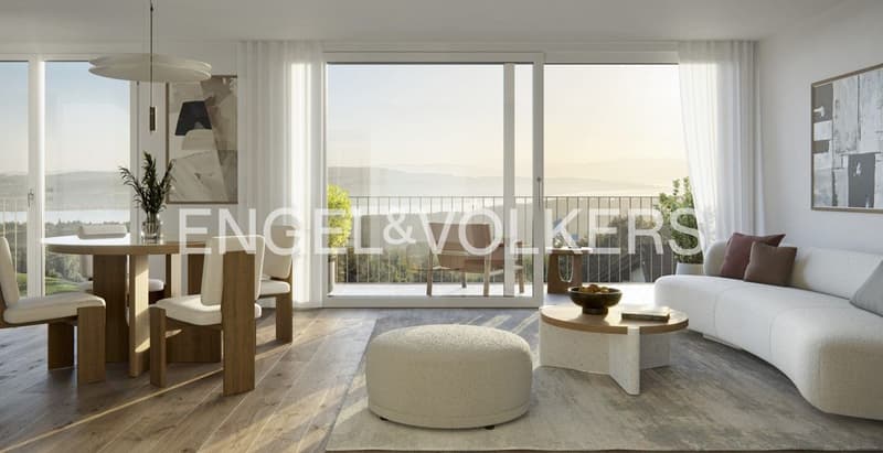 Exklusive 2.5-Zimmer-Wohnung mit Panoramablick auf Zürichsee, Alpen un (2)