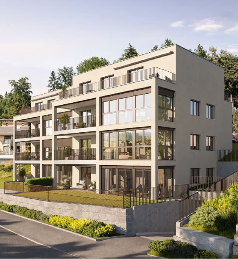 2.5 Zimmer Wohnung mit grosszügigem Garten - Neubauprojekt Hillside - (1)