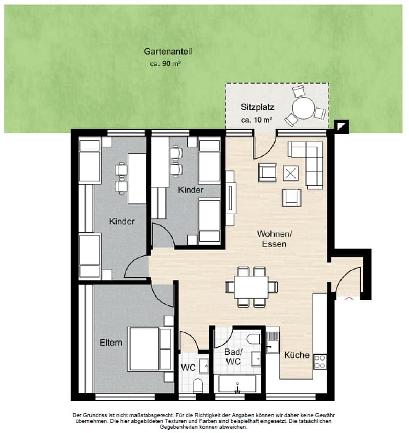 Attraktive 4.5-Zimmer-Gartenwohnung in ruhiger Wohnlage (6)