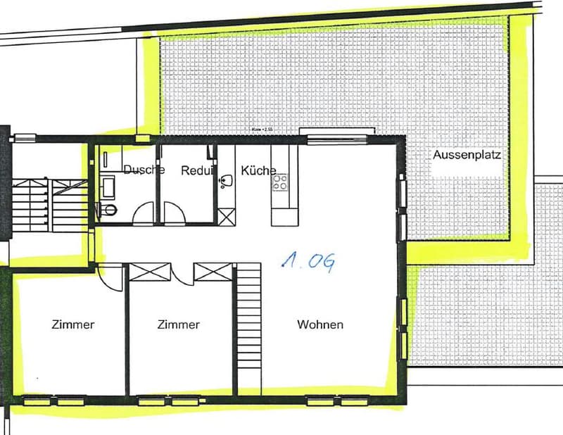 Bello appartamento 4.5 - Duplex piano 1 / piano 2 nel cuore di Ittigen (11)