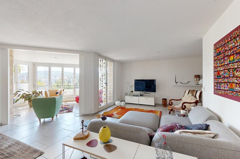 3.5-Zimmer Maisonettewohnung mit unverbaubarem Ausblick (3)