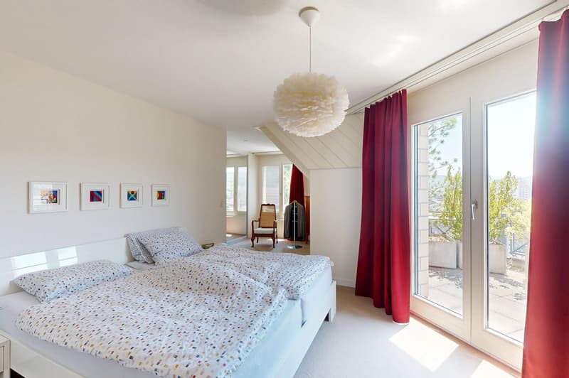 3.5-Zimmer Maisonettewohnung mit unverbaubarem Ausblick (13)