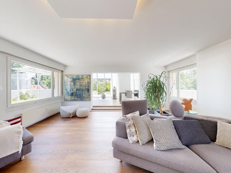 Maisonette- Attikawohnung mit grosser Dachterrasse und Poolanlage (5)