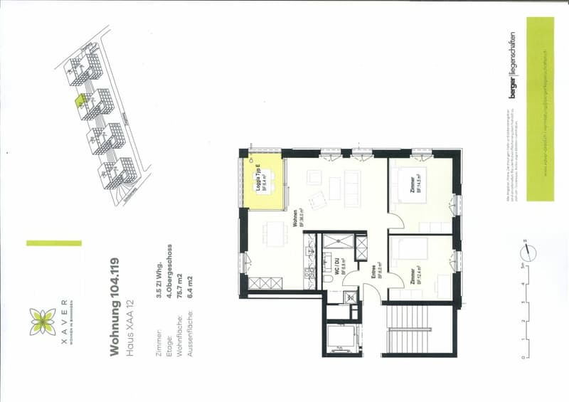 Xaver-Areal, Binningen - moderne 3 1/2-Zimmerwohnung zu vermieten (11)
