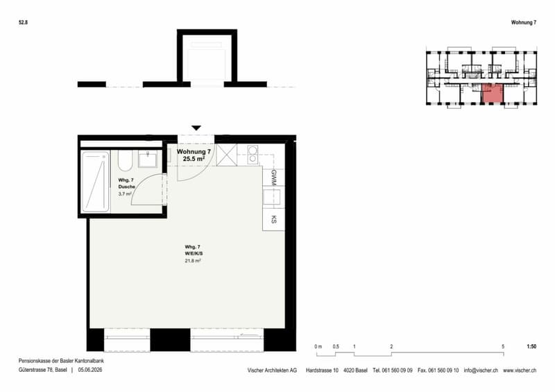 Erstvermietung nach Neuausbau - 1 ½-Zimmer-Wohnung im Gundeli (nähe Bahnhof SBB) (6)