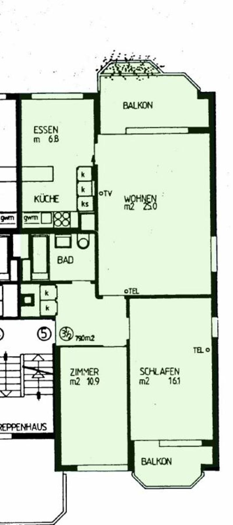 Nähe Morgartenring und Schützenmattpark - Gemütliche 3 1/2 Zimmer-Wohnung in Allschwil (10)