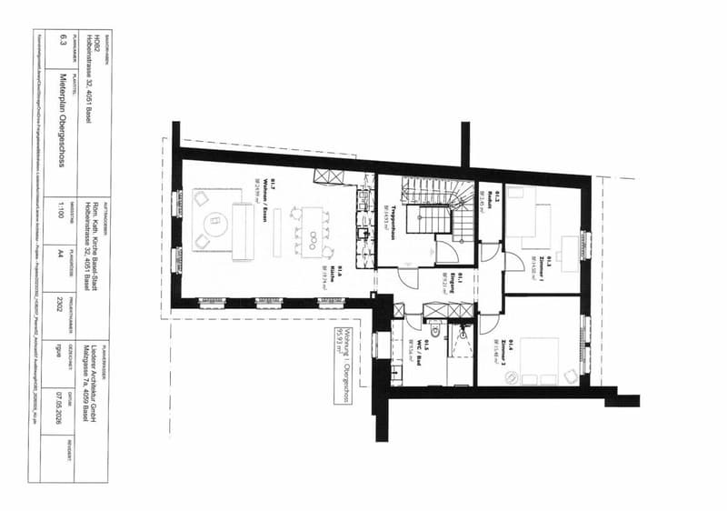 Grundrissplan 1.OG
