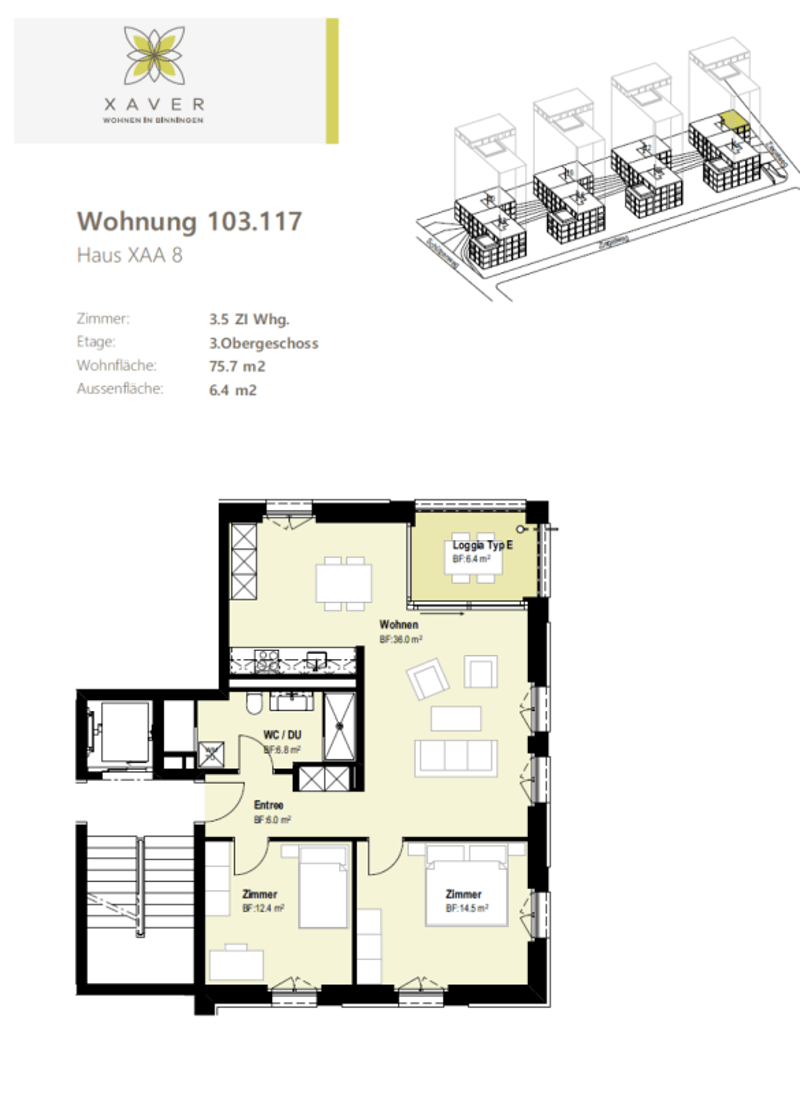 Xaver-Areal, Binningen - moderne 3 1/2-Zimmerwohnung zu vermieten Kopie (11)