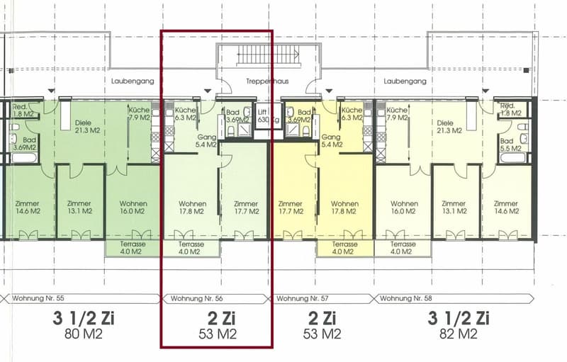 geräumige, helle 2-Zimmer-Wohnung in Kleinbasel zu vermieten (10)