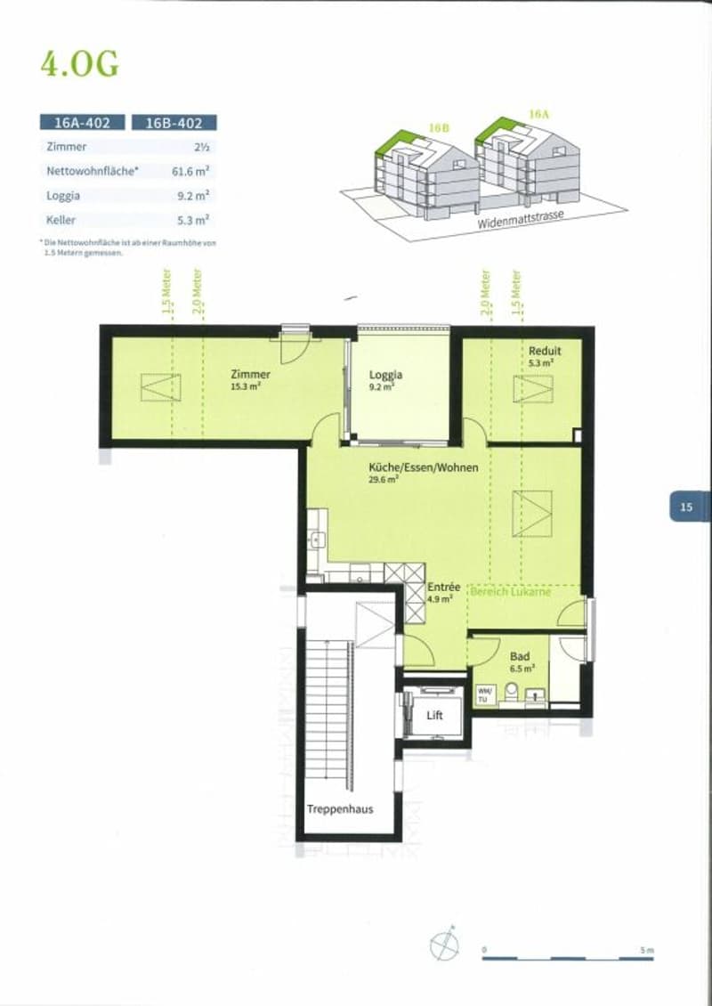 Widenmattstrasse, Sisseln - moderne 2 1/2-Zimmer-Wohnung im 4.OG (4)
