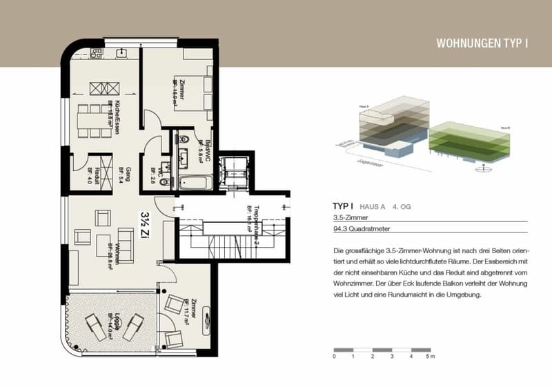 Nähe Gartenstadt, Münchenstein - moderne 3 1/2-Zimmerwohnung im 4.OG (11)
