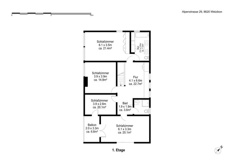 1.5-Zimmer-Einfamilienhaus in ruhigen Quartier (14)