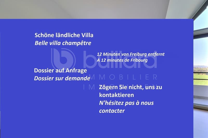 A 12 minutes de Fribourg - Villa champêtre 7.5 pièces (1)