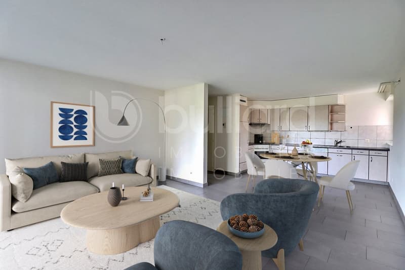 Bel appartement de 3.5 pièces avec accès direct dans le jardin
