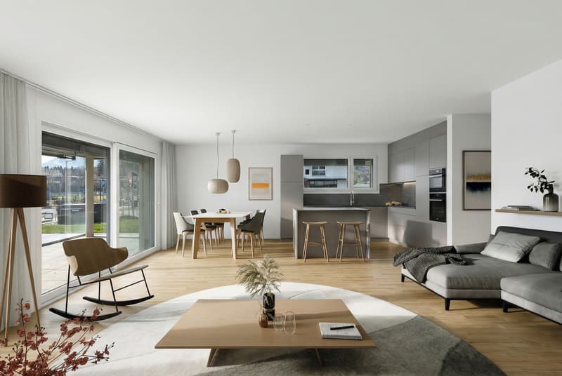 Appartement de 4,5 pièces au rez-de-chaussée - avec terrasse et jardin (4)