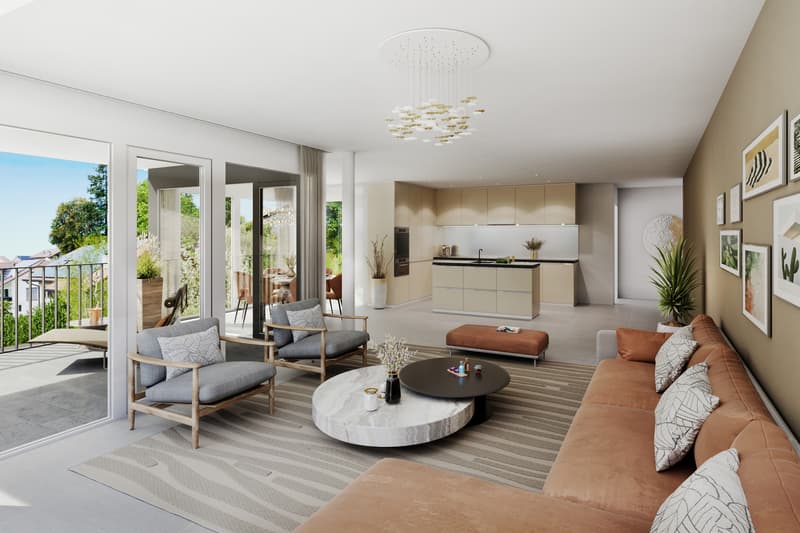 Salon appartement A04 / Wohnzimmer Wohnung A04