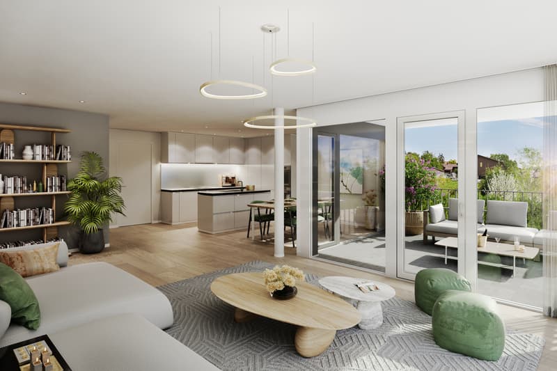 Salon appartement B03 / Wohnzimmer Wohnung B03