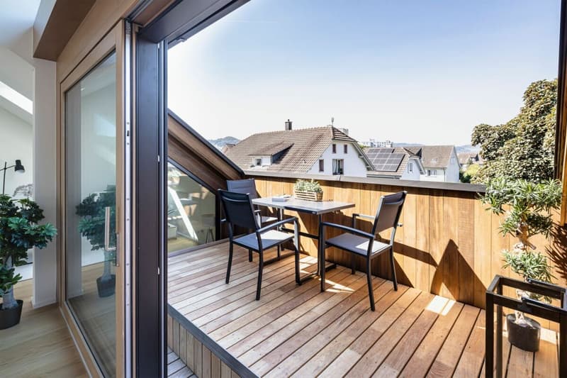 Grosszügige Dachwohnungen mit zwei Terrassen + schönem Ausblick (2)
