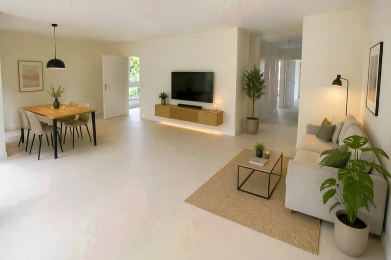 Moderne 4.5-Zi-Wohnung mit 2 Balkonen und AEP / neue Küche und Bäder (3)