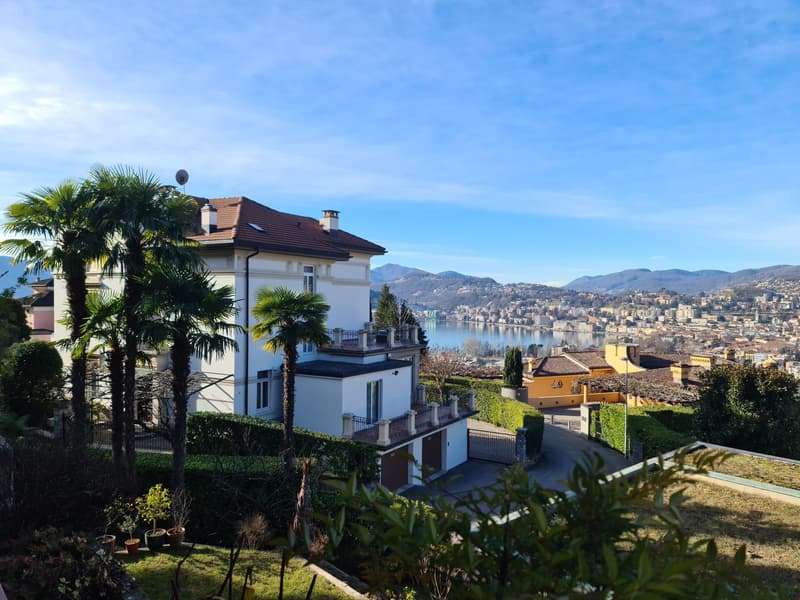 Ruvigliana: splendid 4.5 room flat with garden and magnificent view (1)